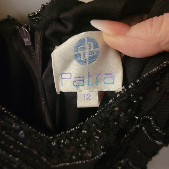 Patra eggplant color sequined dress & jacket - Picture 2 of 8